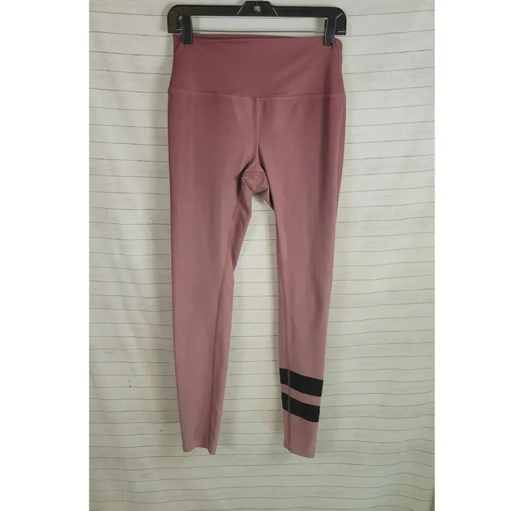 Alo Gradient Grenache High Waist Airbrush Leggings in Printed Pink, sz Medium